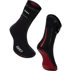 2026 Zone3 Neoprene Heat-Tech Warmth Socks NA18UHTS101 - Black / Red